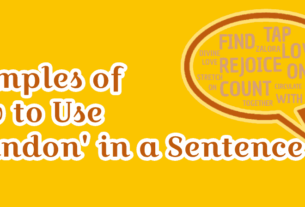 Abandon in a Sentence