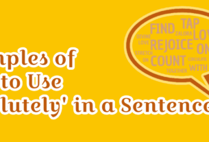 absolutely in sentence