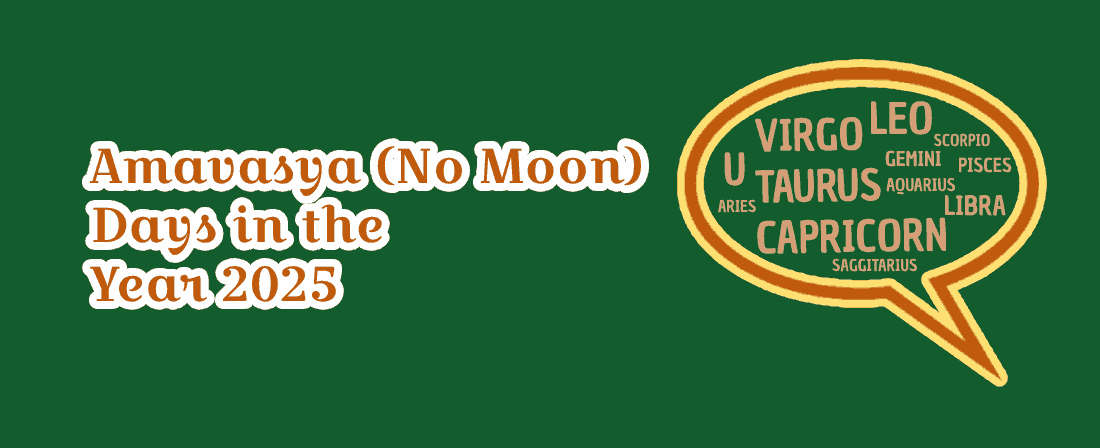 Amavasya (No Moon) Days in the Year 2025