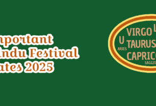 Important Hindu Festival Dates 2025