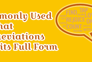 Commonly Used 50 Chat Abbreviations and its Full Form