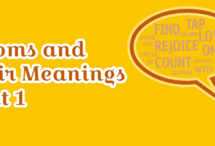 Idioms and their Meanings - Part 1