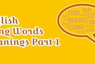 English Slang Words Meanings Part 1